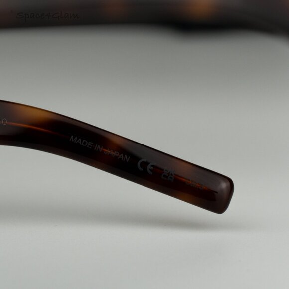 BRAND NEW Saint Laurent SL740 004 Black Havana Square Unisex Sunglasses - Picture 8 of 10